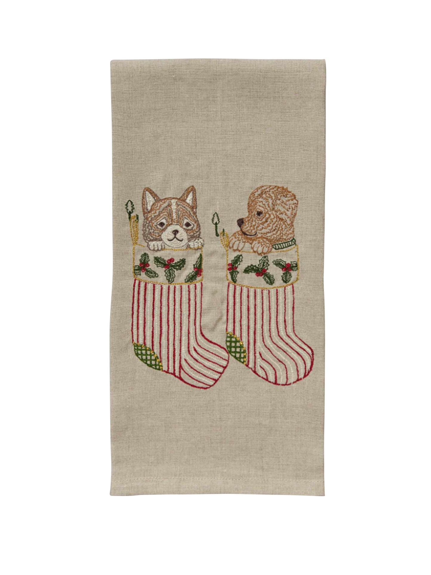 Coral & Tusk Stockings Tea Towel Weston Table
