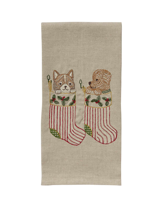 Coral & Tusk Stockings Tea Towel Weston Table