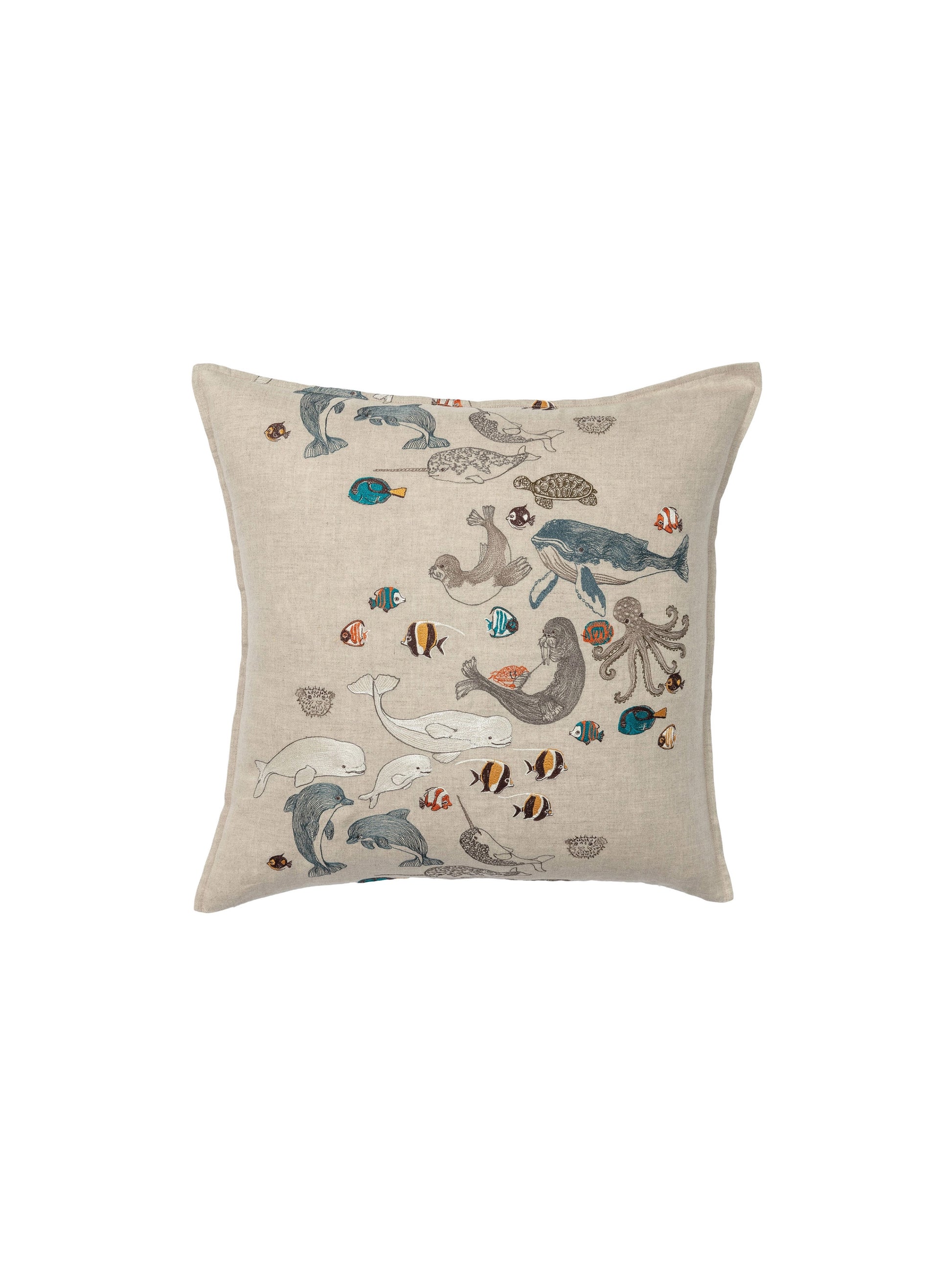Coral and Tusk Swim Team Pillow Weston Table