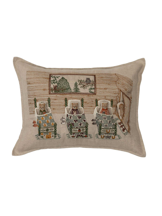 Coral & Tusk Three Little Bears Pocket Pillow Weston Table