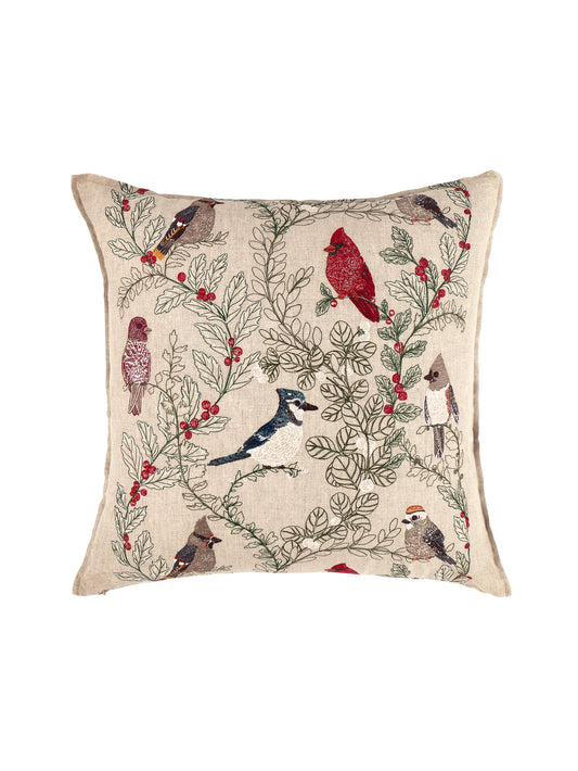 Coral & Tusk Winter Birds Pillow Weston Table