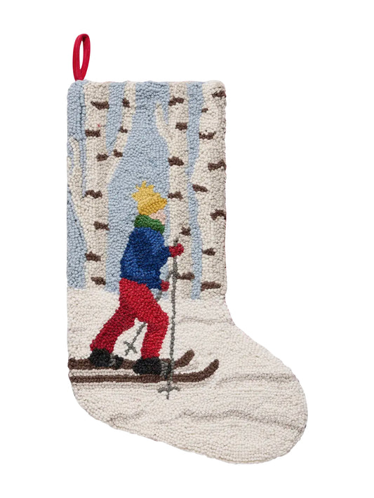 Country Skier Hook Stocking Weston Table