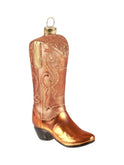 Cowboy Boot Glass Ornament Weston Table
