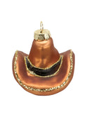 Cowboy Hat Glass Ornament Weston Table