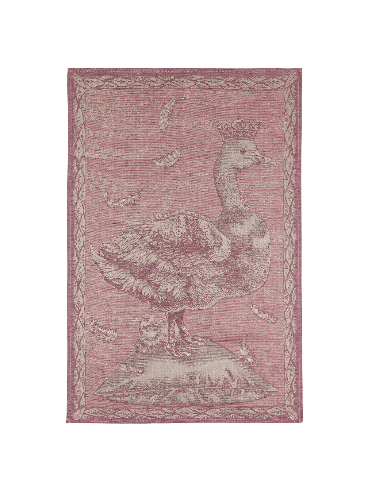 Crowned Goose Amaranth Linen Kitchen Towel Weston Table