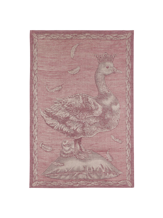 Crowned Goose Amaranth Linen Kitchen Towel Weston Table