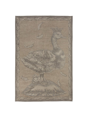  Crowned Goose Platinum Linen Kitchen Towel Weston Table 