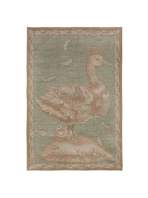  Crowned Goose Sage Linen Kitchen Towel Weston Table 