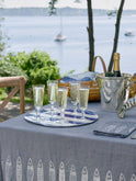 Crystal Champagne Flutes with Stars Weston Table