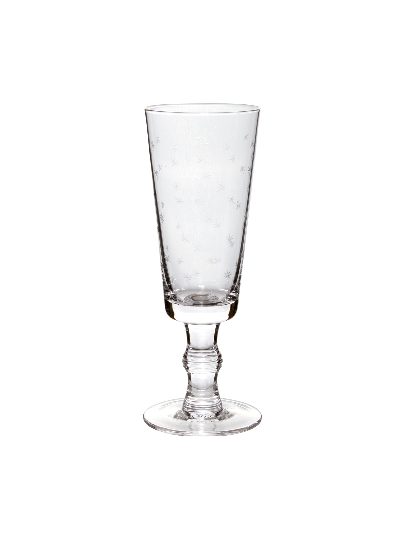 Crystal Champagne Flutes with Stars Weston Table