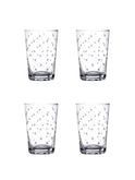    Crystal Tumblers with Stars Set of Four