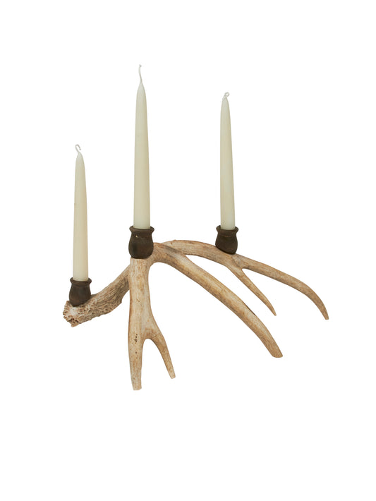 Deer Antler Candlesticks Large Style One Weston Table