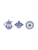 Delft Blue Wood Ornaments Set Two 
Weston Table