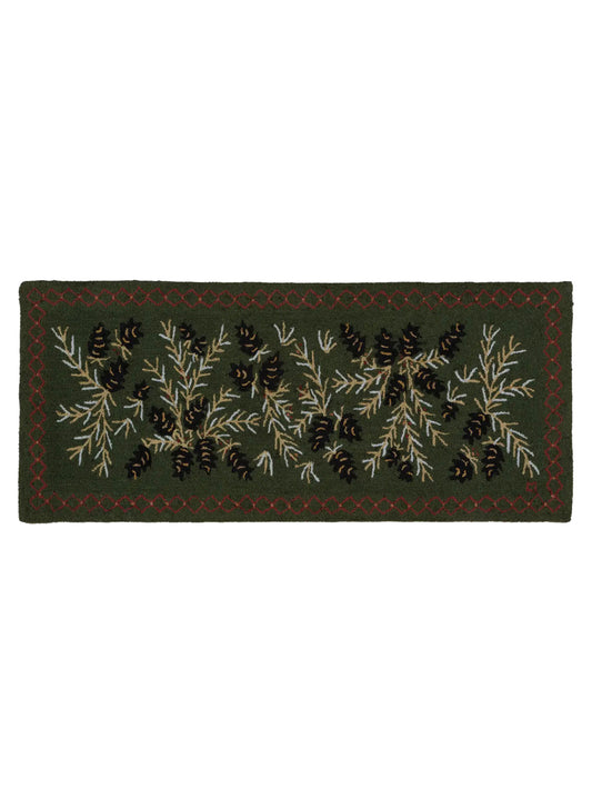 Diamond Pine Hooked Wool Rug Weston Table