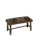 Diamond Pine Hooked Wool Top Bench Medium Weston Table