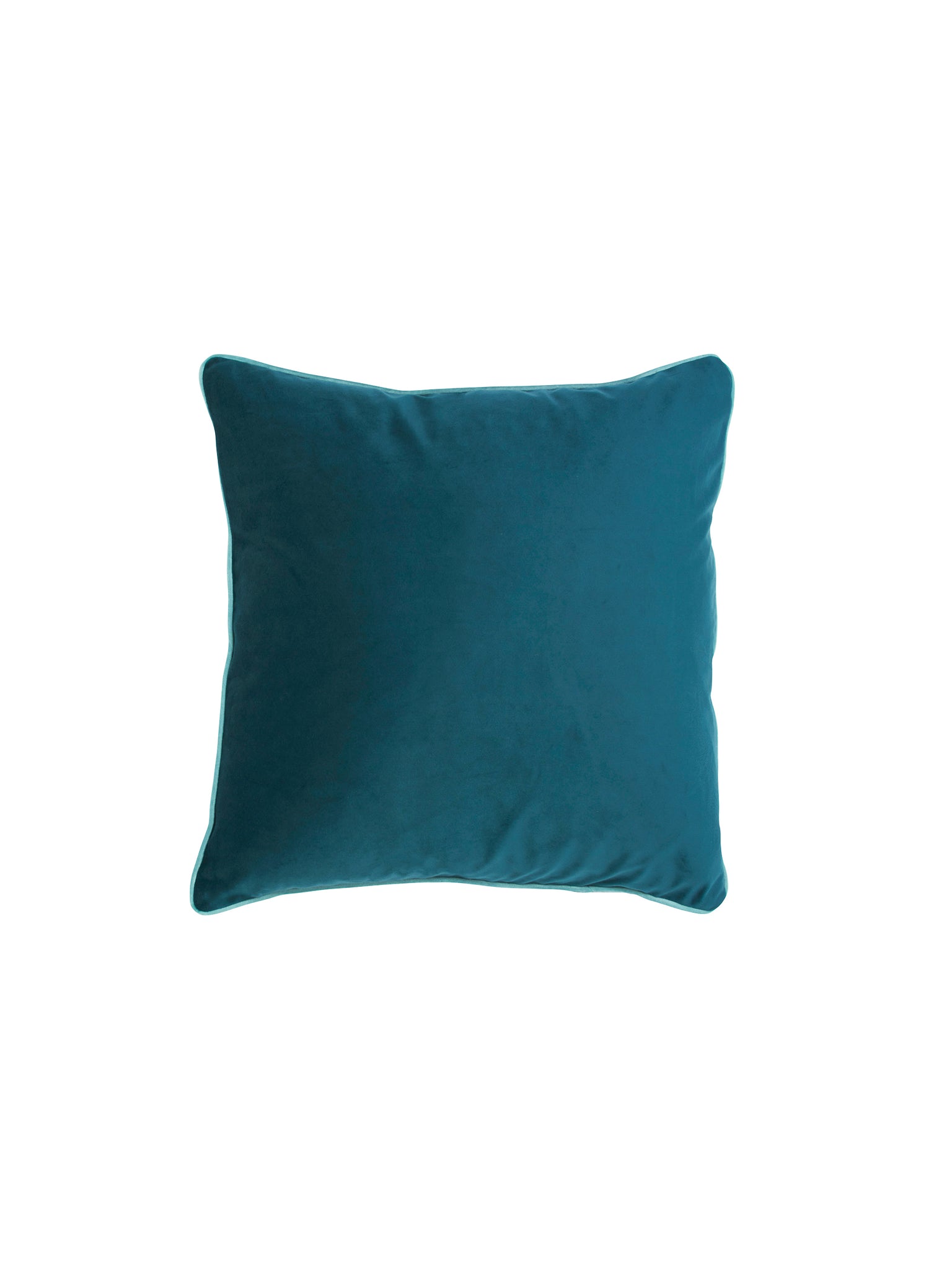 Duck Blue Velvet Pillow 16 Inch Weston Table