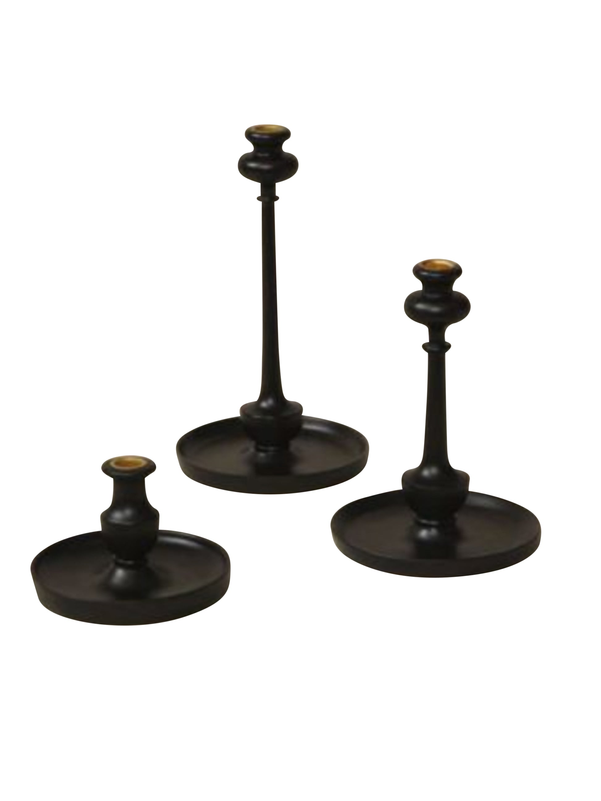Ebony Candlesticks Weston Table