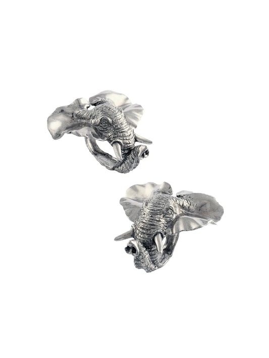 Elephant Pewter Napkin Rings Weston Table