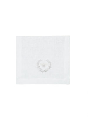  Embroidered Bee White Linen Table Runner Weston Table 