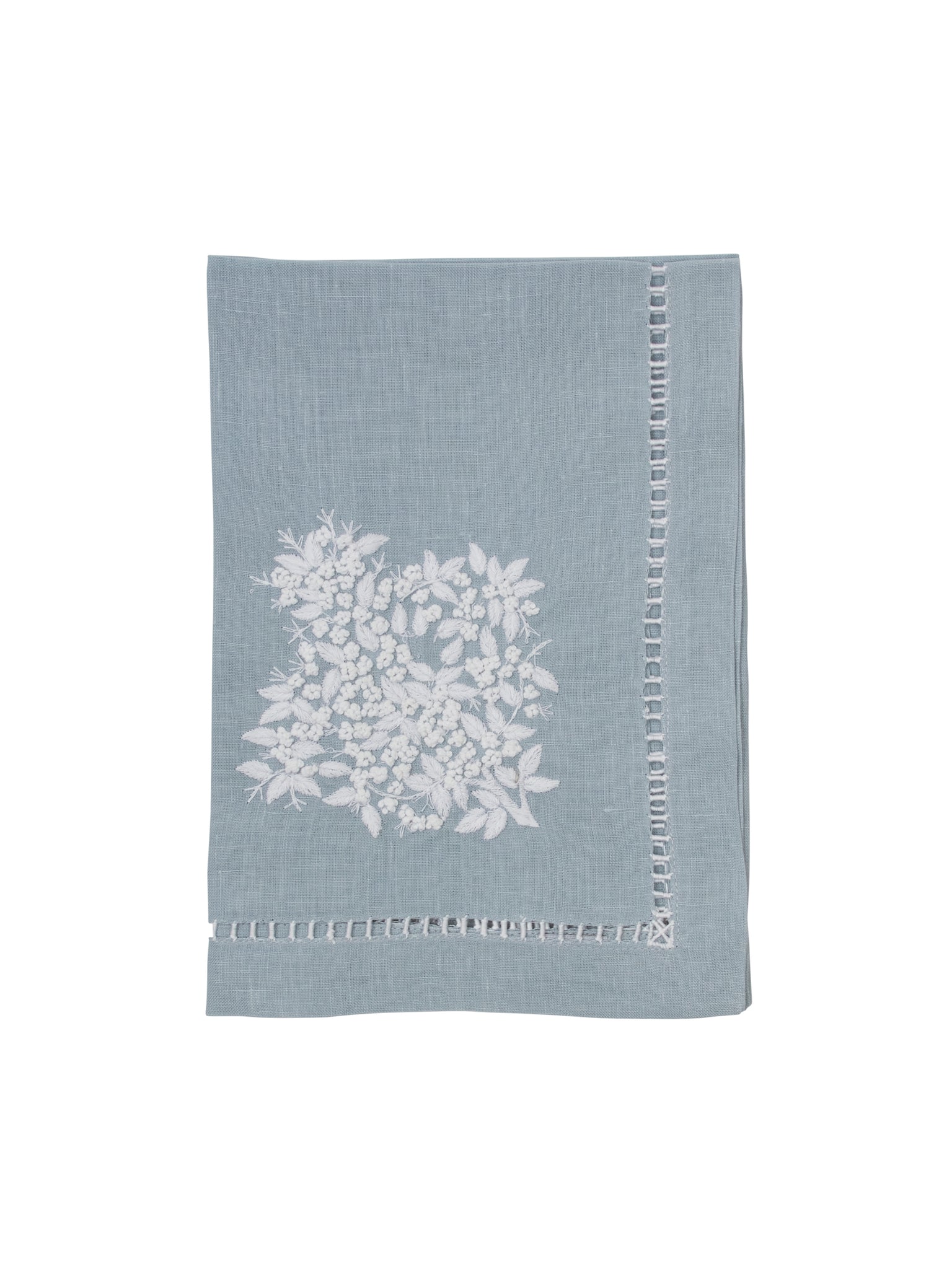 Embroidered Chambray Linen Collection Napkins Weston Table