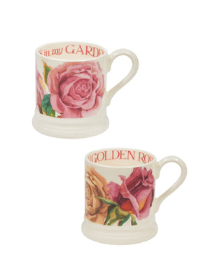  Emma Bridgewater Roses Set of Two Half Pint Mugs Weston Table 