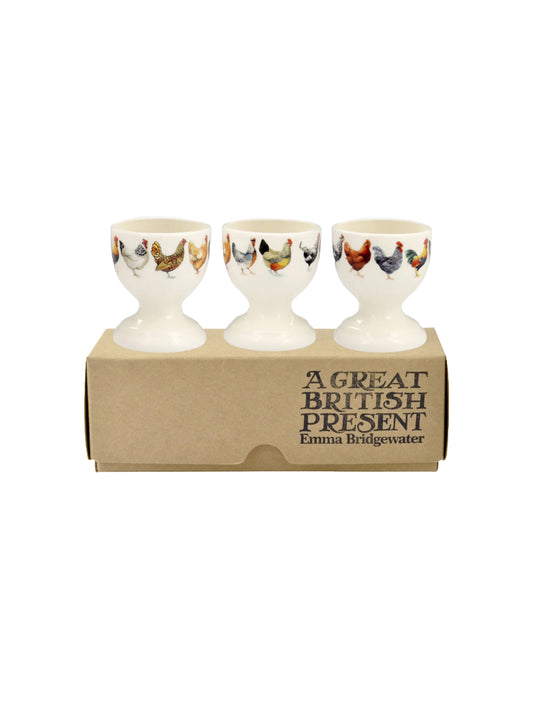 Emma Bridgewater Rise and Shine Egg Set of 3 Egg Cups Boxed Weston Table