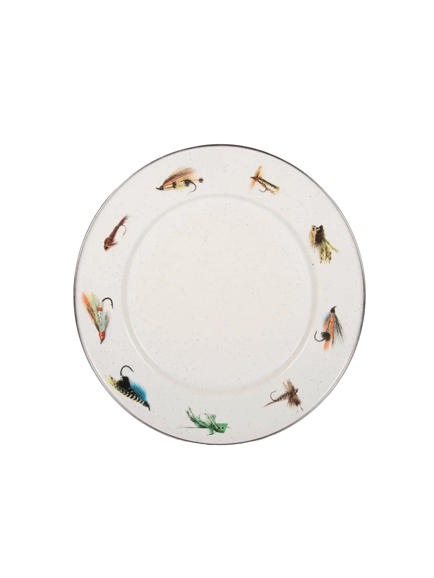 Enamelware Fly Fishing Salad Plate