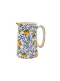 English Lemon and Blue Rose Garden Pitcher Weston Table