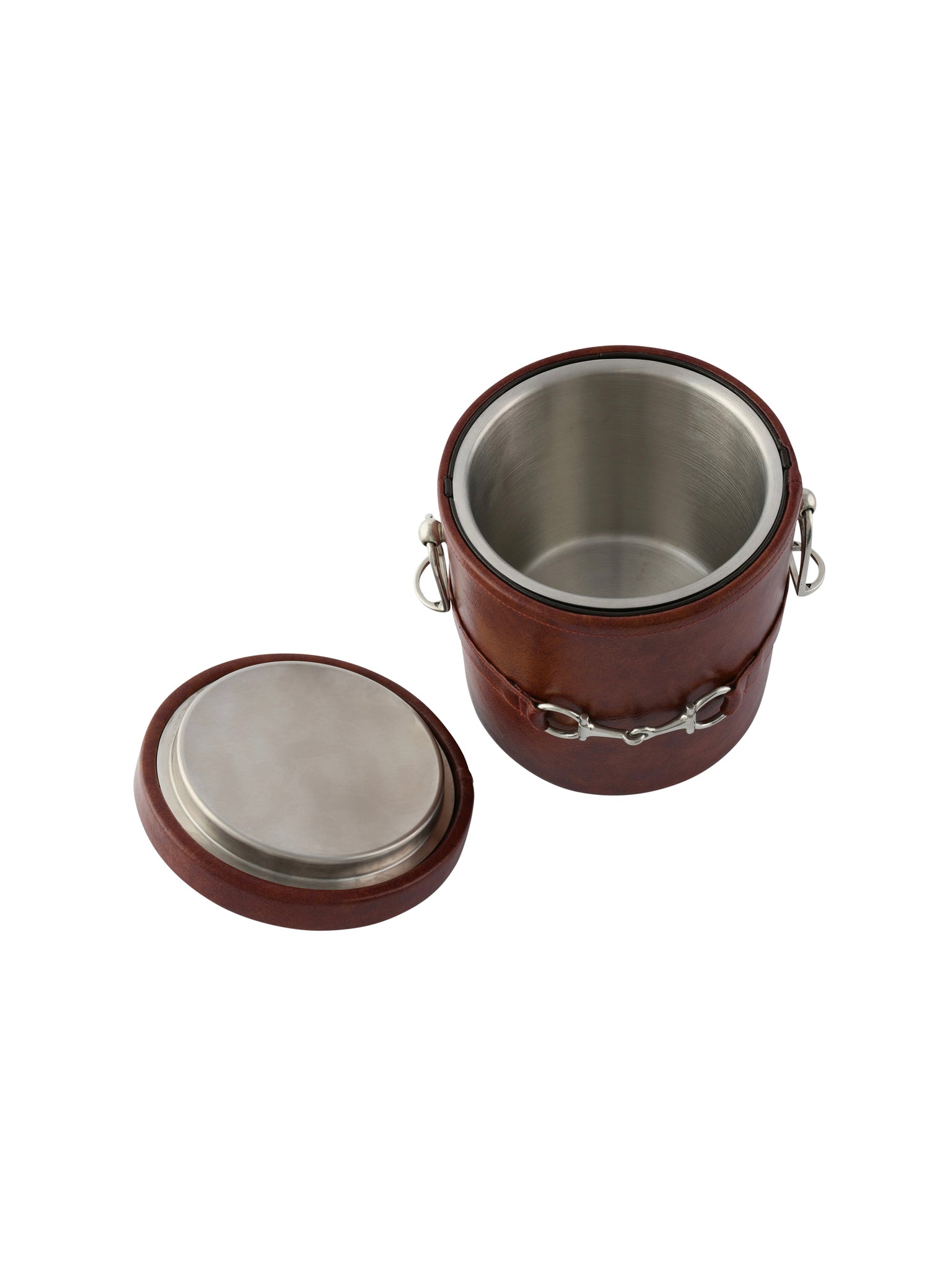 Equestrian Horse Bit Leather Ice Bucket Weston Table