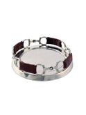 Equestrian Horse Bit Leather Wine Coaster Weston Table