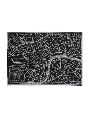  Faribault London Map Wool Throw Weston Table 