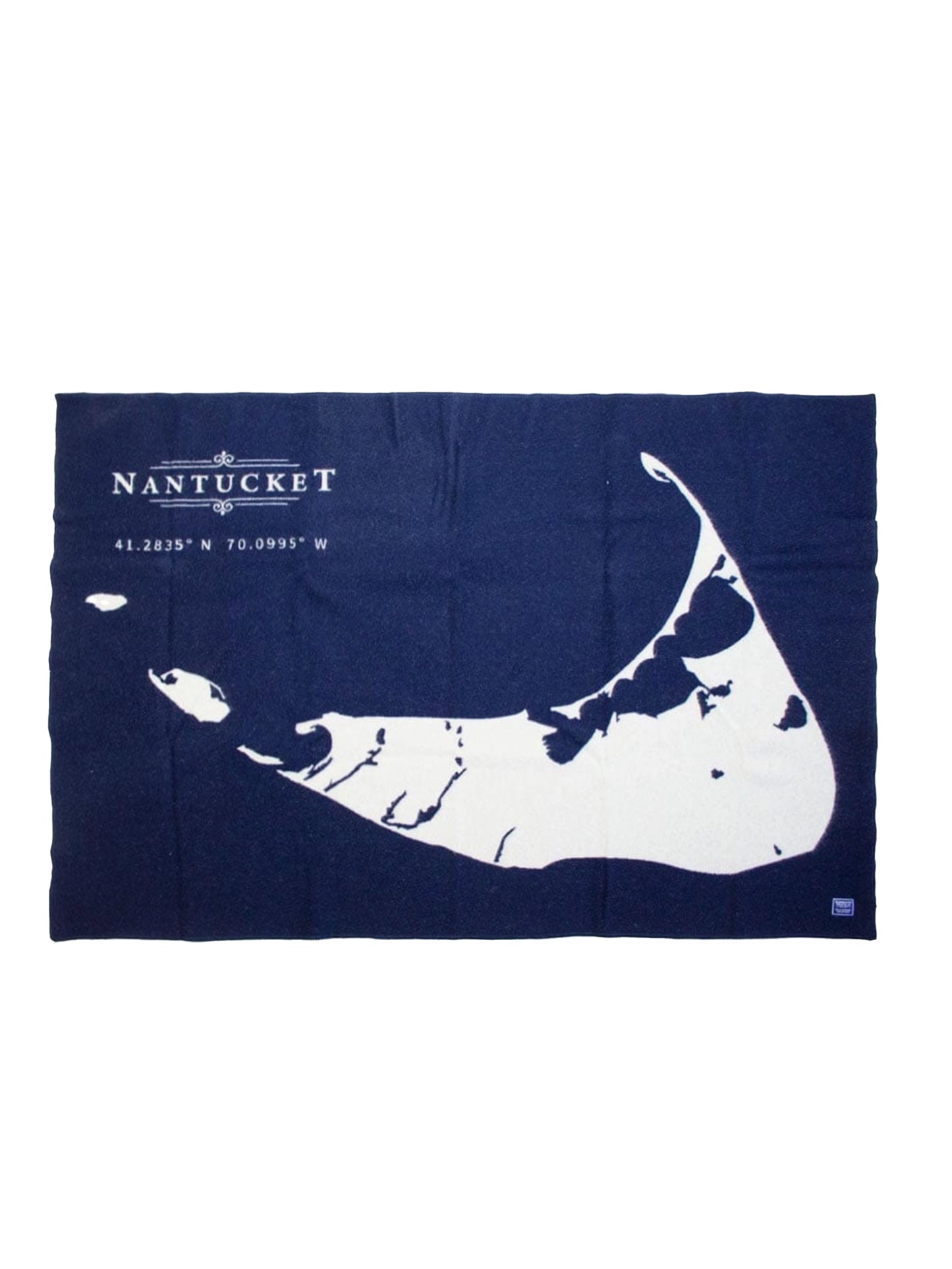 Faribault Nantucket Map Wool Throw Weston Table
