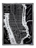 Faribault New York City Map Wool Throw Weston Table