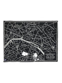 Faribault Paris Map Wool Throw Weston Table