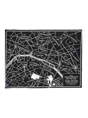  Faribault Paris Map Wool Throw Weston Table 