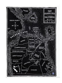 Faribault San Francisco Map Wool Throw Weston Table