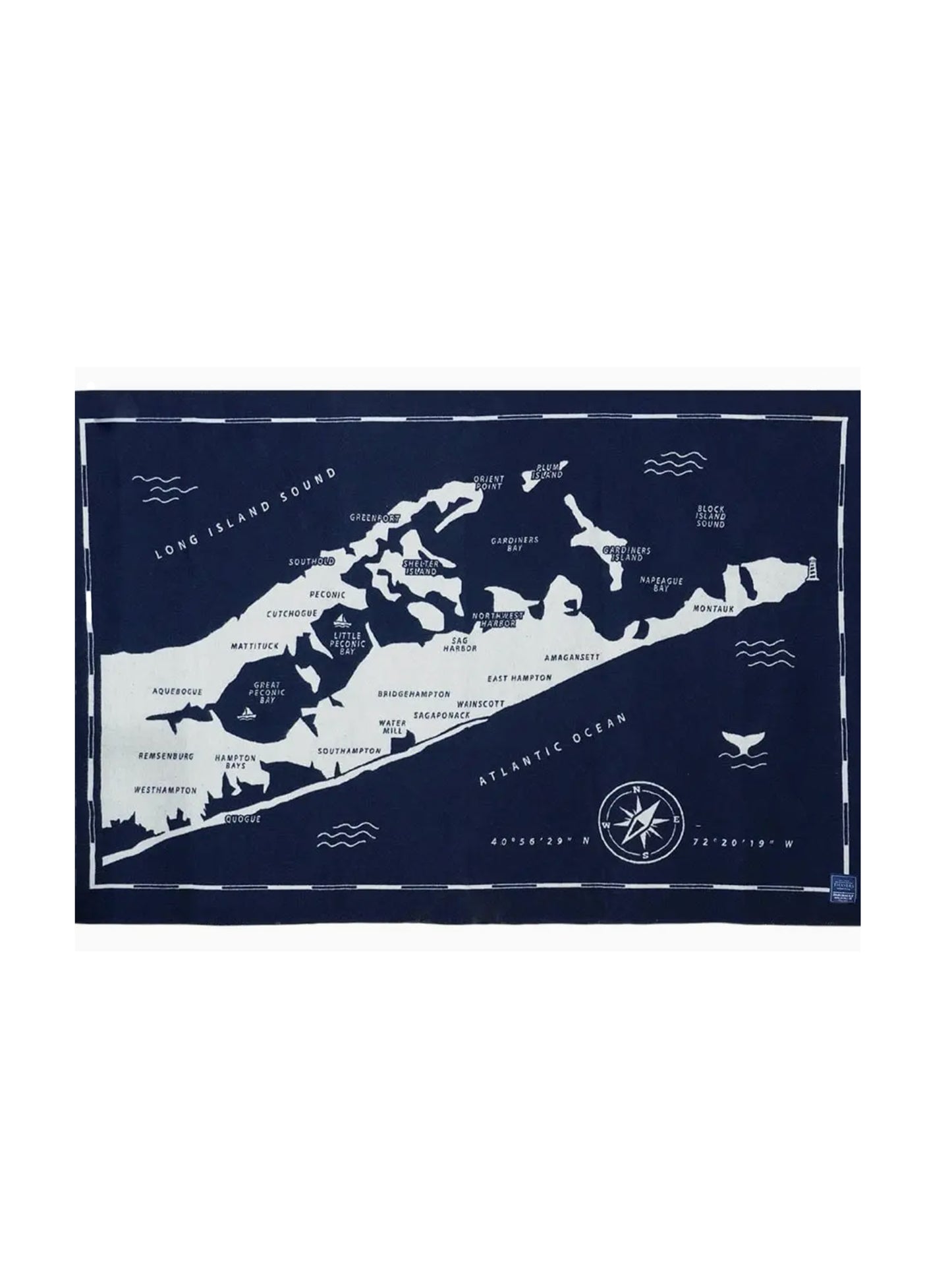 Faribault The Hamptons Map Wool Throw Weston Table