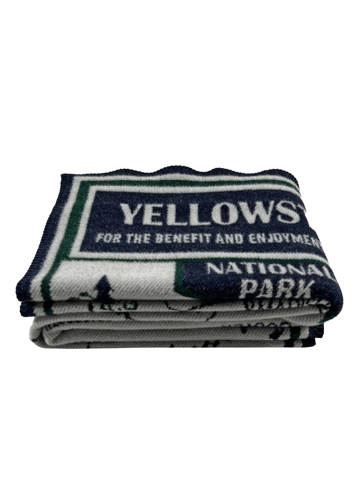 Faribault Yellowstone National Park Map Wool Throw Weston Table