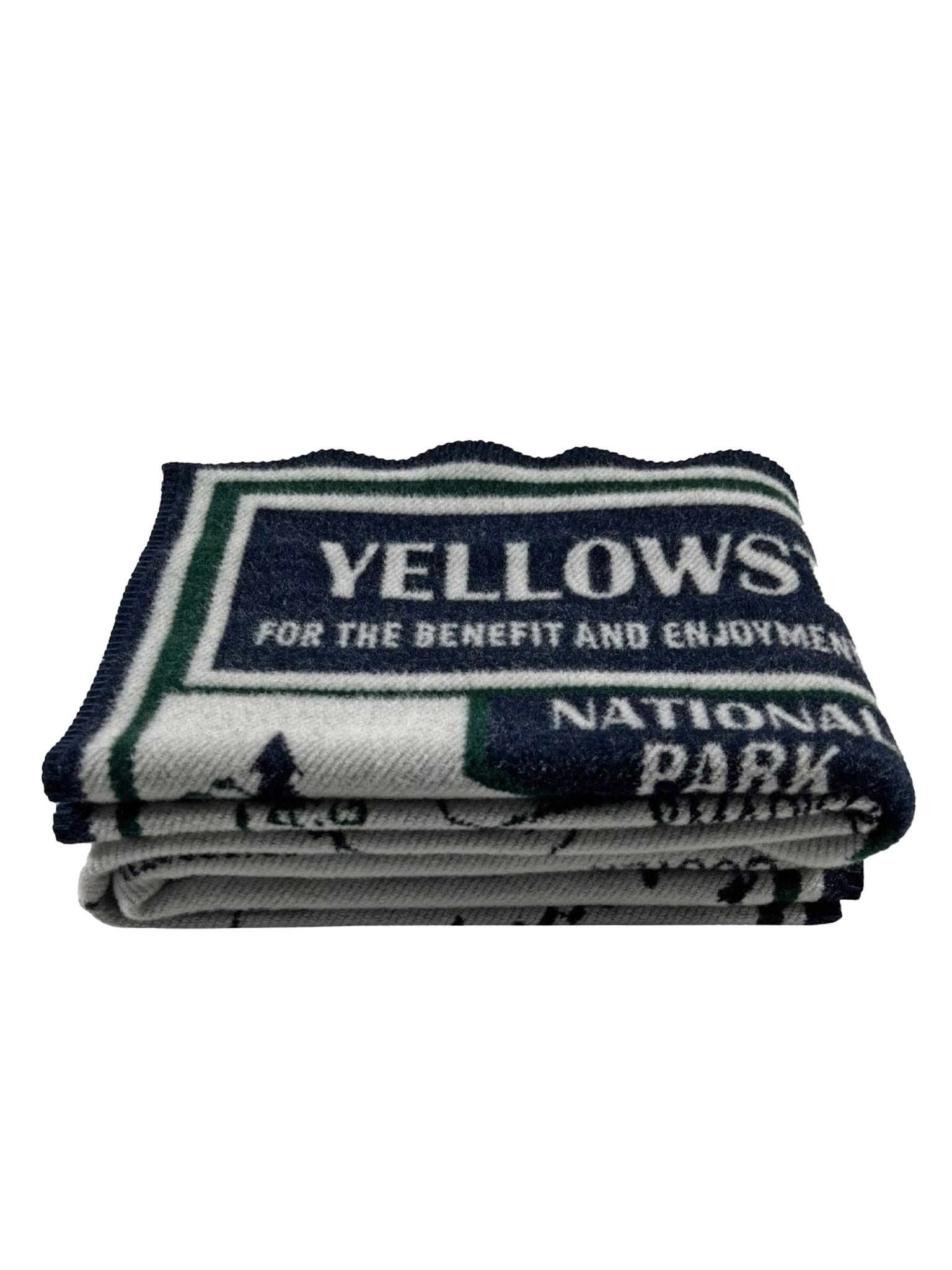 Faribault Yellowstone National Park Map Wool Throw Weston Table