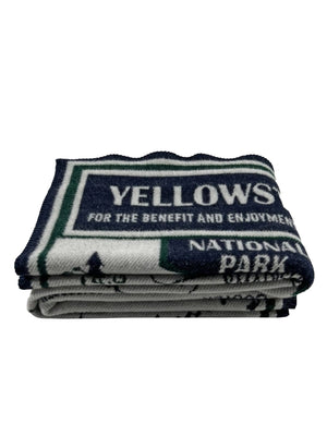  Faribault Yellowstone National Park Map Wool Throw Weston Table 
