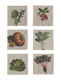 Farm Vegetables Linen Napkins Set of Six Weston Table