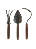 Fisher Blacksmithing Limited Edition Walnut and Hand Stitched Leather Gift Set Weston Table