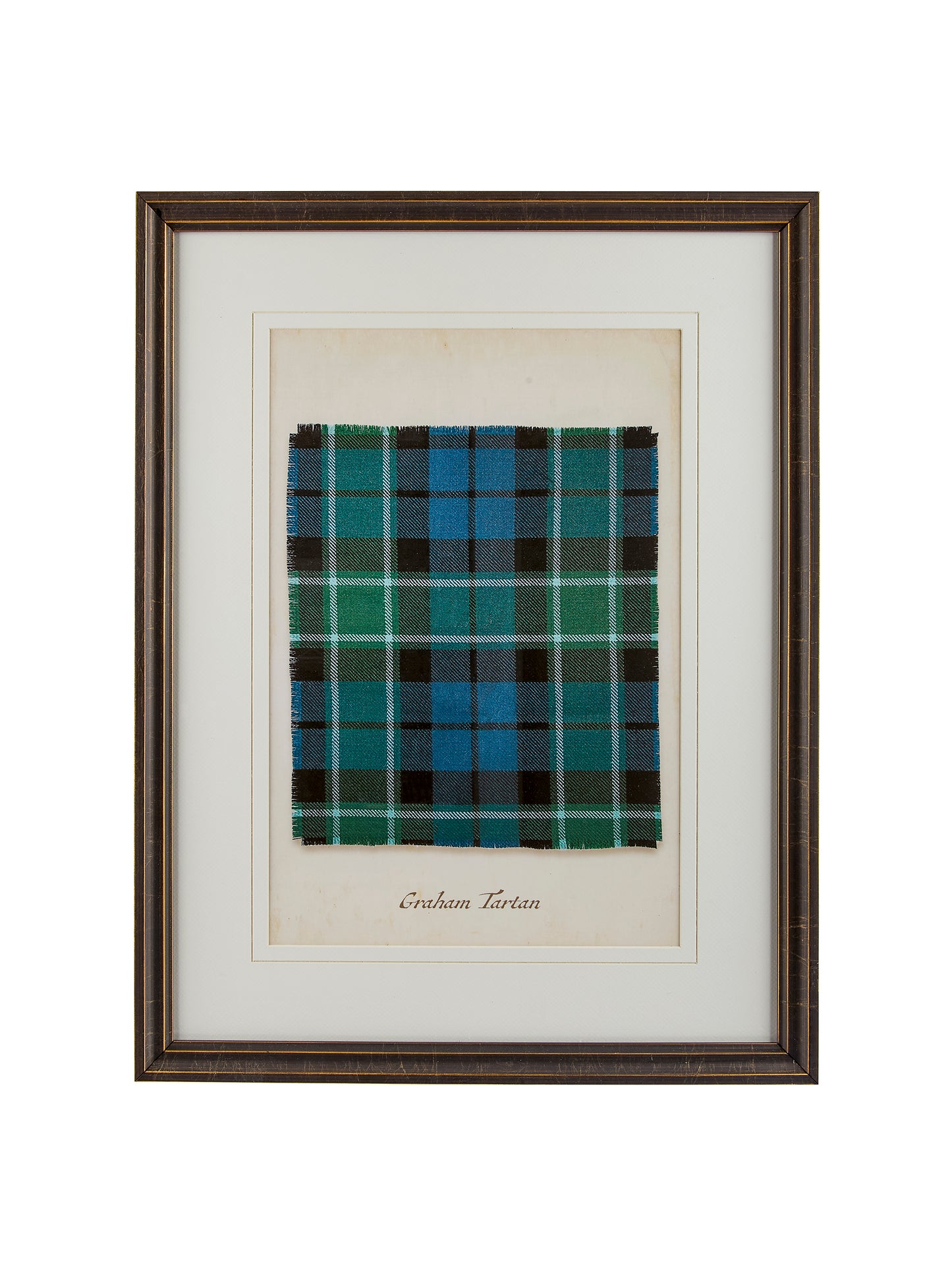 Framed Clan Tartan Graham Tartan Weston Table