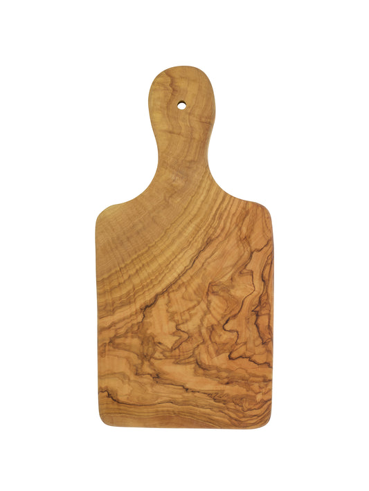 French Olive Wood Handled Serving Board for Two One Weston Table