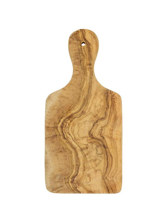 French Olive Wood Handled Serving Board for Two One Weston Table