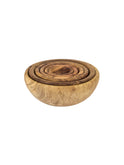 French Olive Wood Nesting Bowls Weston Table