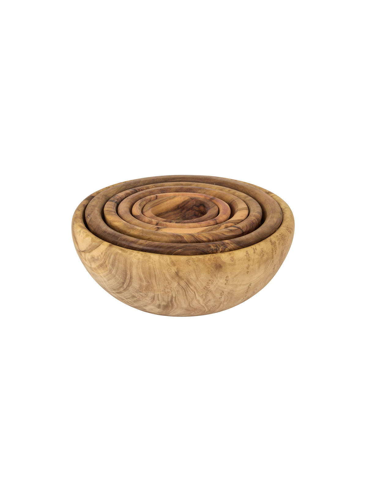French Olive Wood Nesting Bowls Weston Table
