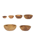 French Olive Wood Nesting Bowls Weston Table