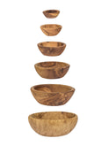 French Olive Wood Nesting Bowls Weston Table