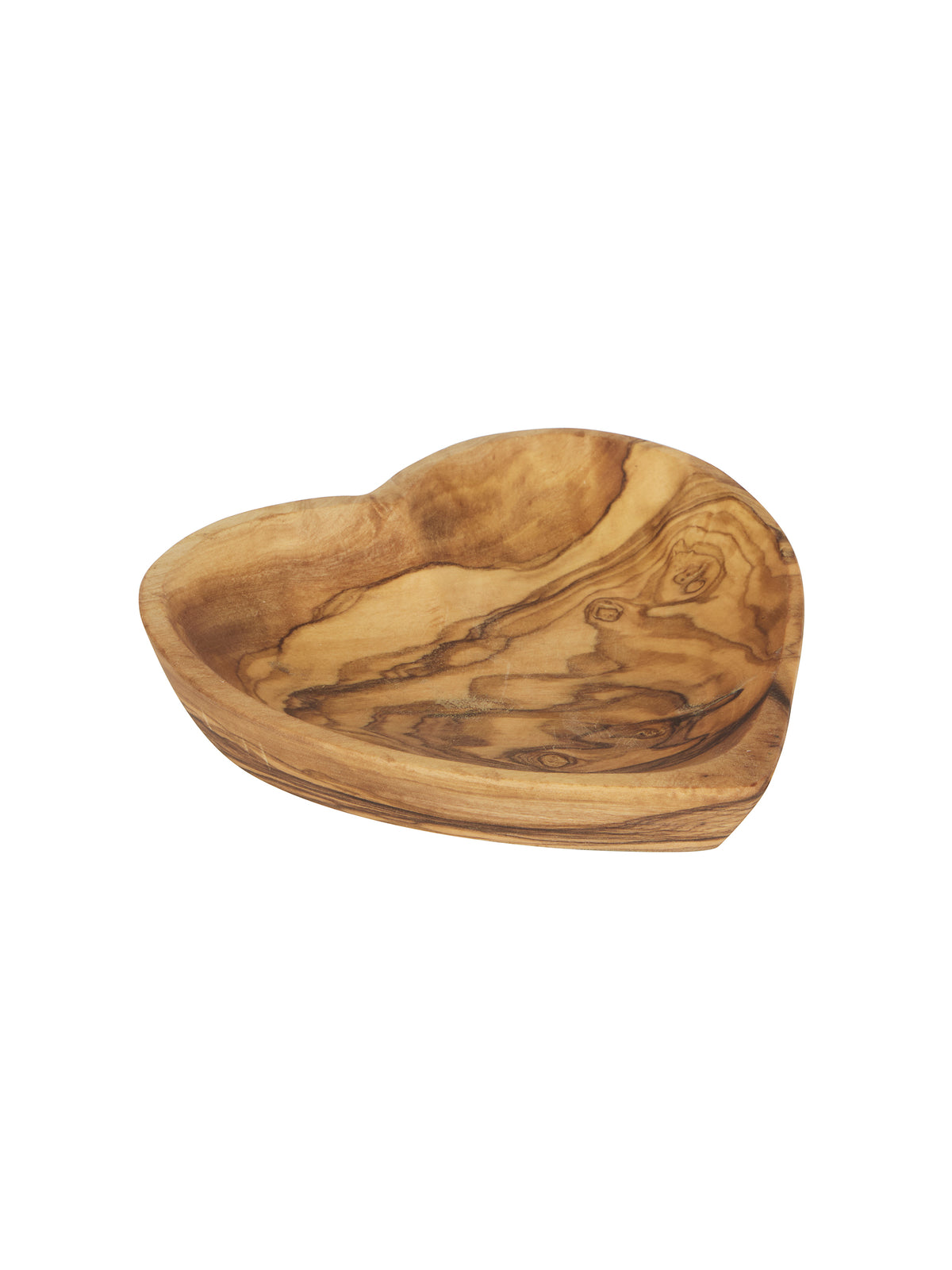 French Olive Wood Small Heart Bowl Weston Table